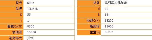 6006的尺寸参数图片